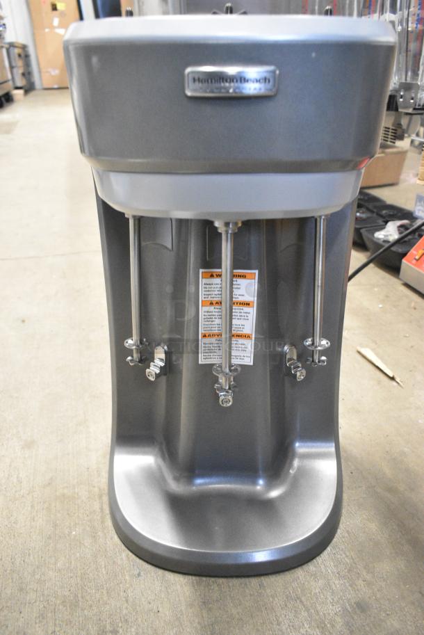 BRAND NEW SCRATCH AND DENT! Hamilton Beach HMD400R Triple Spindle Drink Mixer. 120 Volts, 1 Phase. Tested and Working! - Image 1 of 6