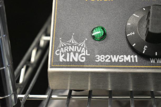 BRAND NEW SCRATCH AND DENT! 2023 Carnival King 382WSM11 Non-Stick Single Waffle Maker with Timer. 120 Volts, 1 Phase. Tested and Working! - Image 2 of 6