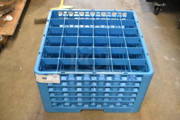 BRAND NEW SCRATCH AND DENT! Carlisle BRG36-514 Blue Poly Dish Caddy - Image 1 of 4