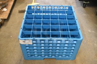 BRAND NEW SCRATCH AND DENT! Carlisle BRG36-514 Blue Poly Dish Caddy