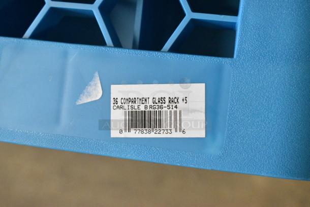 BRAND NEW SCRATCH AND DENT! Carlisle BRG36-514 Blue Poly Dish Caddy - Image 4 of 4