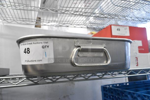 BRAND NEW SCRATCH AND DENT! Vollrath 68252 Wear-Ever 17.875 Qt. Aluminum Baking and Roasting Pan with Handles - 24" x 14" x 3 1/2" - Image 2 of 6