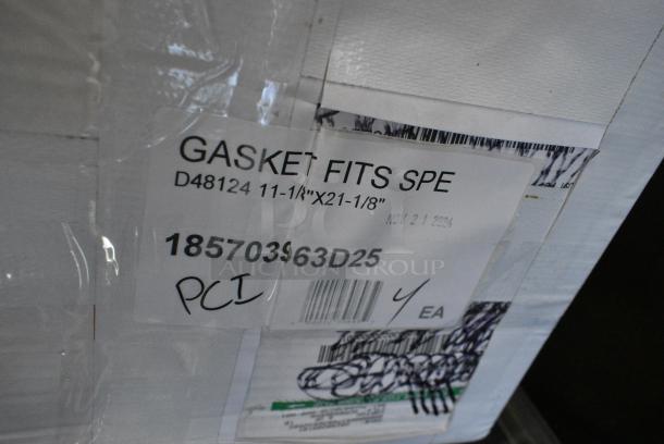 BRAND NEW SCRATCH AND DENT! Box of 4 185703963D25 Beverage-Air 703-963D-25 Equivalent Magnetic Drawer Gasket - 11 1/8" x 21 1/8" - Image 5 of 5