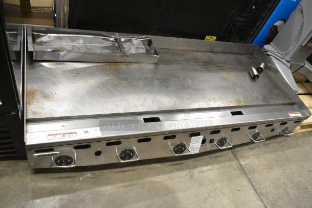 BRAND NEW SCRATCH AND DENT! Vulcan MSA72-101 Stainless Steel Commercial Countertop Natural Gas Griddle with Snap-Action Thermostatic Controls - 162,000 BTU. - Image 1 of 7