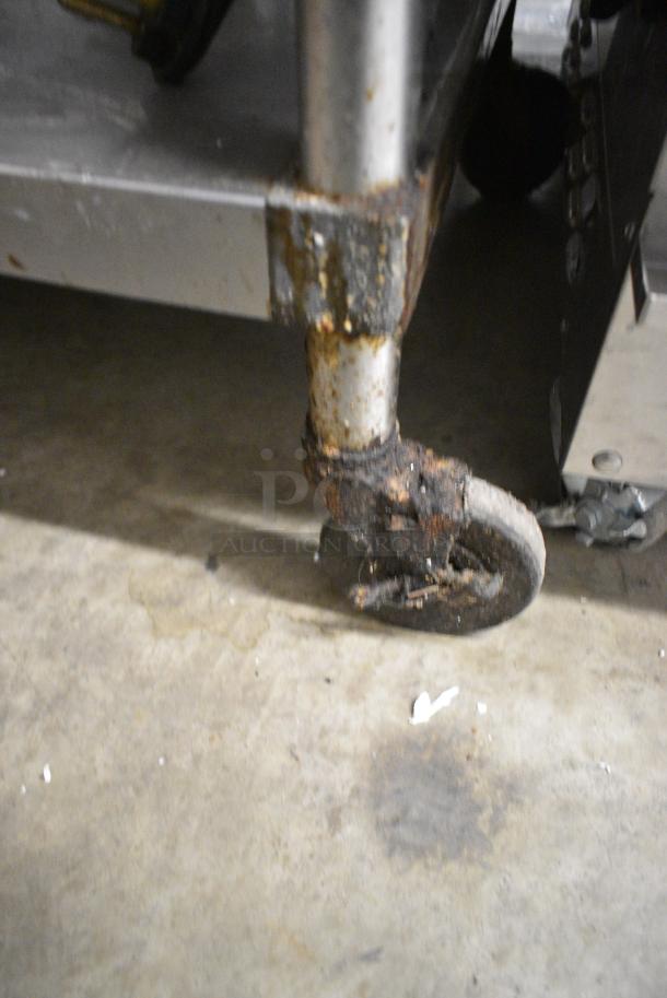 Stainless Steel Commercial Electric Powered Flat Top Griddle w/ Metal Under Shelf on Commercial Casters. 208/240 Volts, 3 Phase. - Image 2 of 5