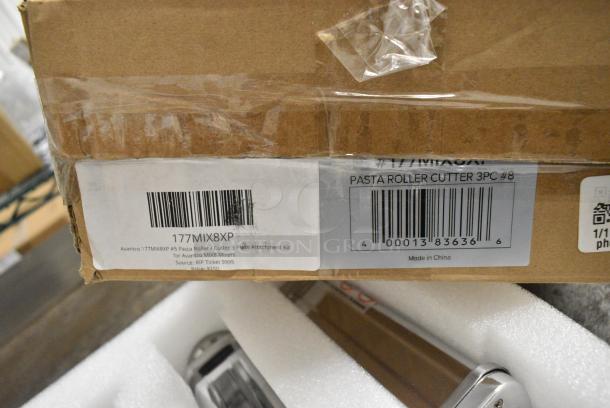 BRAND NEW SCRATCH AND DENT! Avantco 177MIX8XP #5 Pasta Roller / Cutter 3 Piece Attachment Kit for Avantco MIX8 Mixers - Image 4 of 4