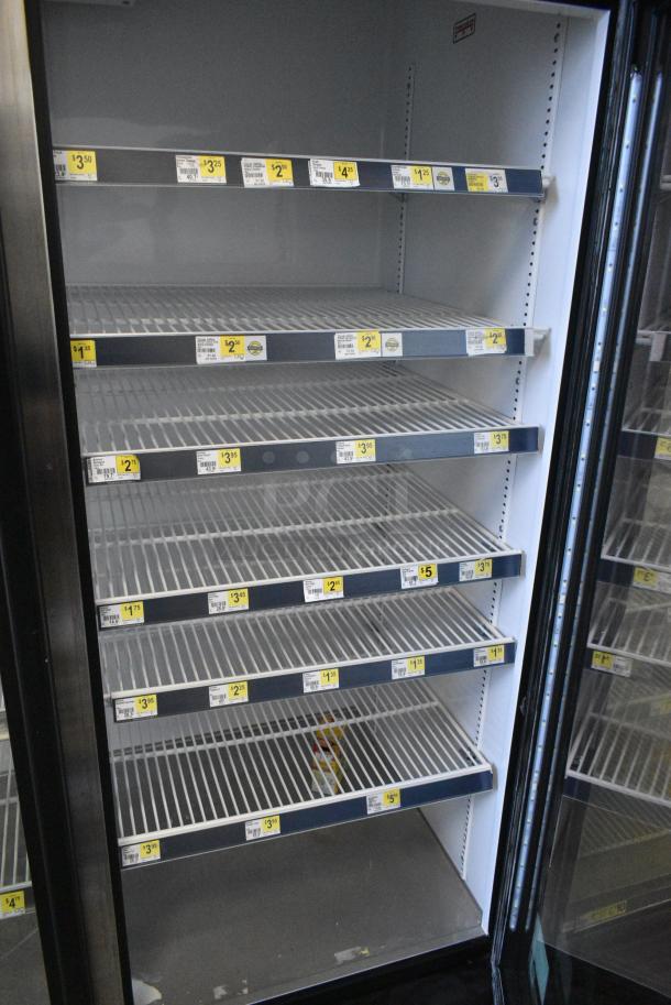 2021 True GDM-72-HC Metal Commercial 3 Door Reach In Cooler Merchandiser w/ Poly Coated Racks. 115 Volts, 1 Phase. Tested and Working! - Image 5 of 6