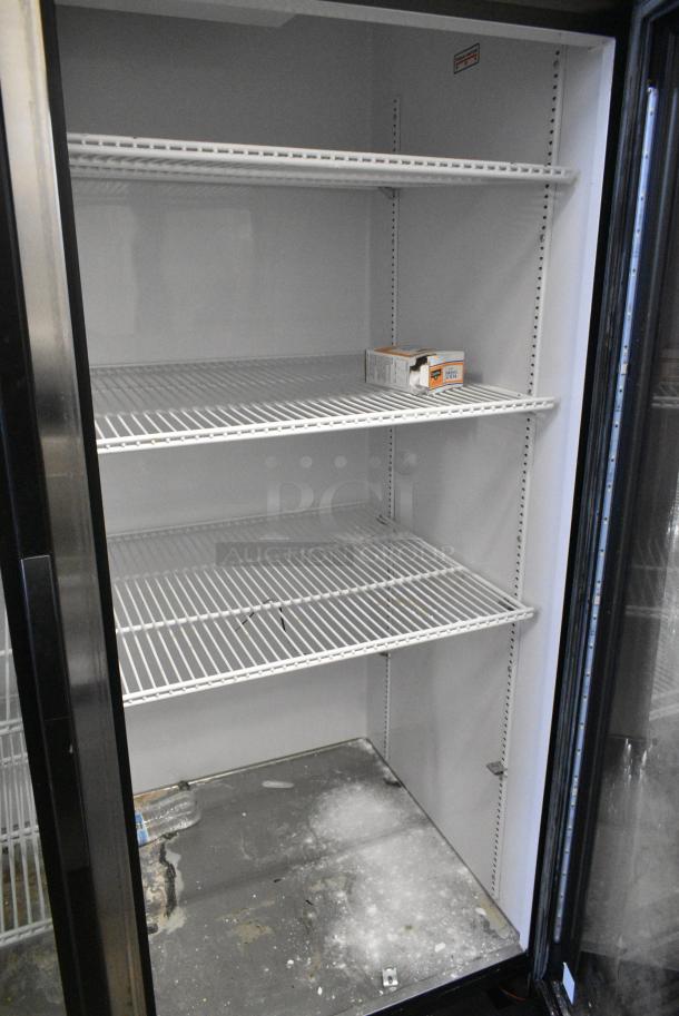 2019 True GDM-49-LD Metal Commercial 2 Door Reach In Cooler Merchandiser w/ Poly Coated Racks. 115 Volts, 1 Phase. Tested and Working! - Image 4 of 5
