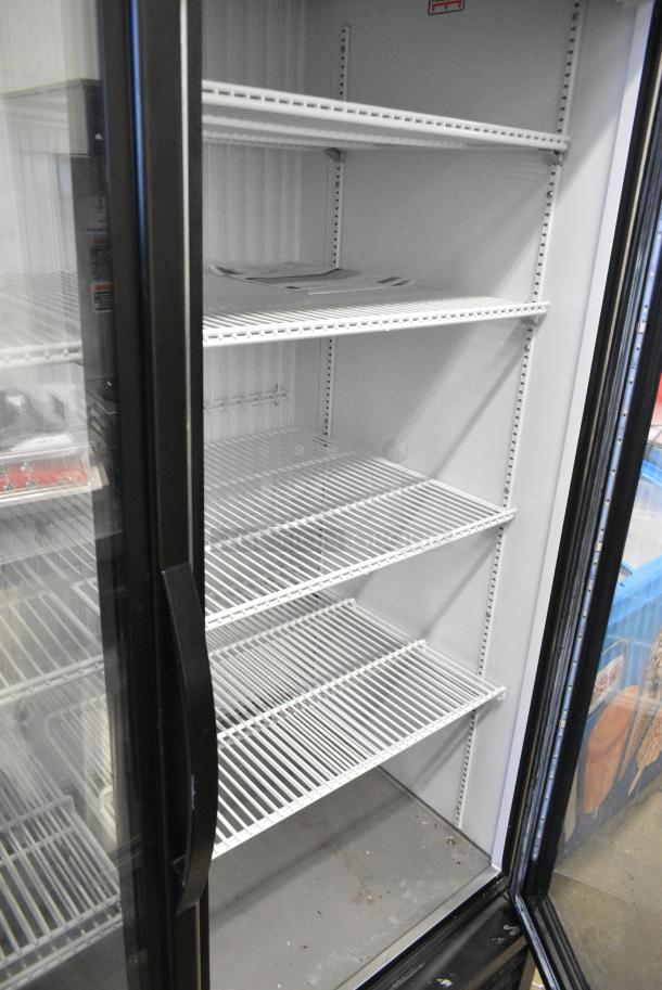 2019 True GDM-49F-HC Metal Commercial 2 Door Reach In Freezer Merchandiser w/ Poly Coated Racks. 115/208-230 Volts, 1 Phase. Tested and Working! - Image 4 of 5