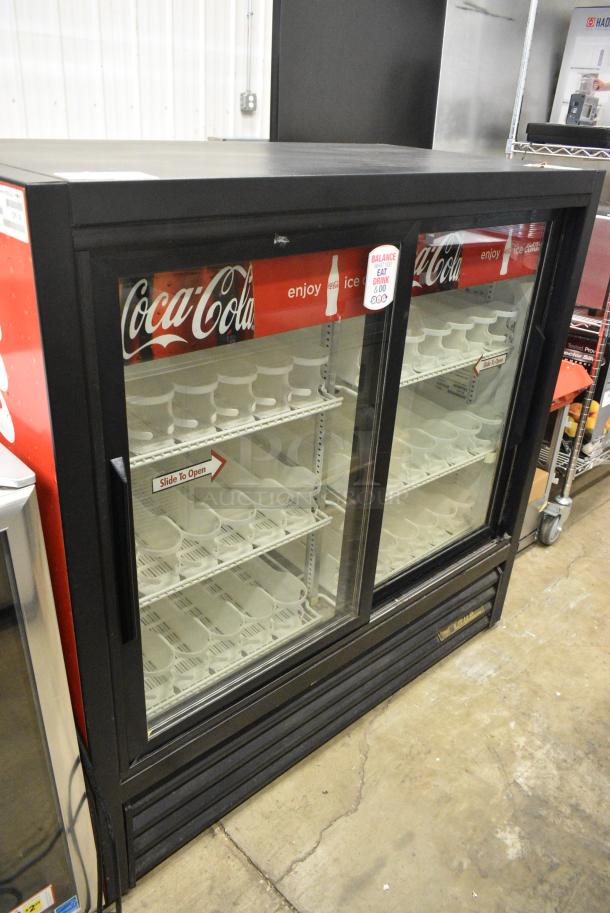 True GDM-41C-48 Metal Commercial 2 Door Reach In Cooler Merchandiser w/ Poly Coated Racks. 115 Volts, 1 Phase. Tested and Working! - Image 1 of 5