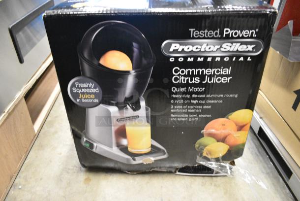 BRAND NEW SCRATCH AND DENT! Proctor Silex 66900 Electric Citrus Juicer. 120 Volts, 1 Phase. - Image 1 of 4