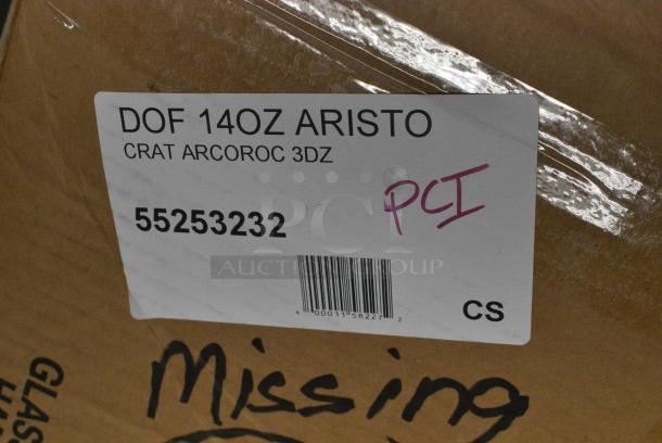 BRAND NEW SCRATCH AND DENT! Box of 33 Arcoroc 53232 Aristocrat 14 oz. Customizable Rocks / Double Old Fashioned Glass by Arc Cardinal - Image 4 of 4