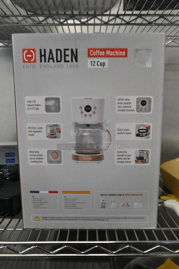 BRAND NEW SCRATCH AND DENT! Haden 75092 12-Cup Programmable Coffee Machine. 120 Volts, 1 Phase. - Image 2 of 3