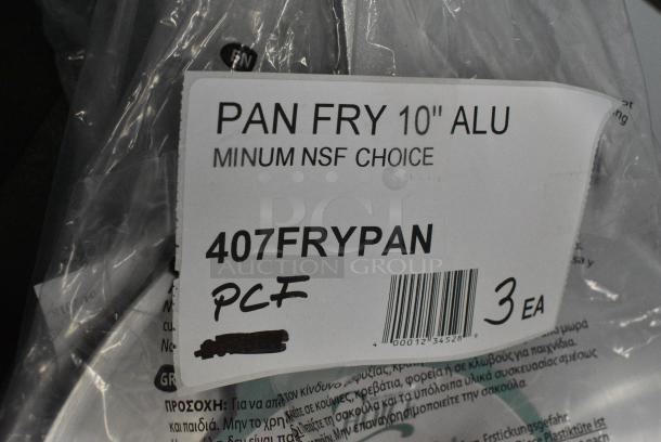 3 BRAND NEW SCRATCH AND DENT! 407FRYPAN Choice 10" Aluminum Fry Pan. 3 Times Your Bid! - Image 6 of 6