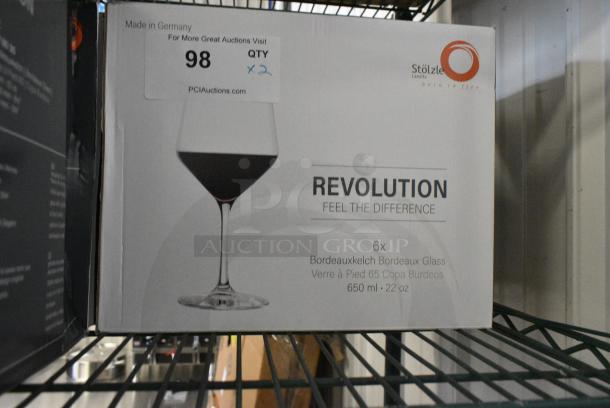 2 BRAND NEW SCRATCH AND DENT! Stolzle Lausitz Revolution Bordeaux Glasses. 2 Times Your Bid! - Image 3 of 6