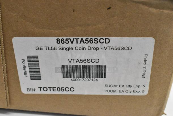 BRAND NEW SCRATCH AND DENT! 865VTA56SCD GE VTA56SCD Single Coin Drop - Image 10 of 10