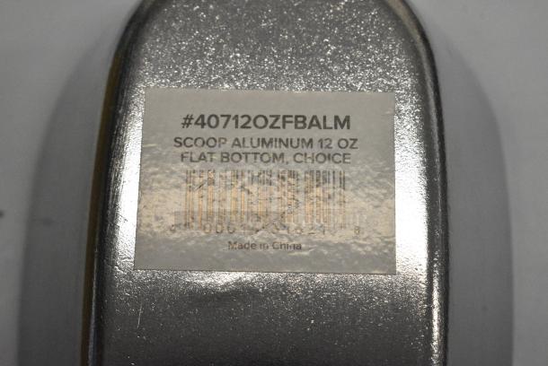 23 BRAND NEW SCRATCH AND DENT! 40712OZFBALM Choice One Piece Flat Bottom Aluminum Scoop - 12 oz. 23 Times Your Bid! - Image 5 of 5