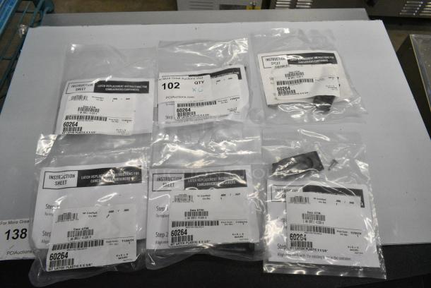 6 BRAND NEW SCRATCH AND DENT! Cambro 60264 2 Hole Plastic Latch Kit. 6 Times Your Bid! - Image 1 of 4