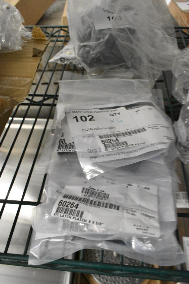 6 BRAND NEW SCRATCH AND DENT! Cambro 60264 2 Hole Plastic Latch Kit. 6 Times Your Bid! - Image 2 of 4