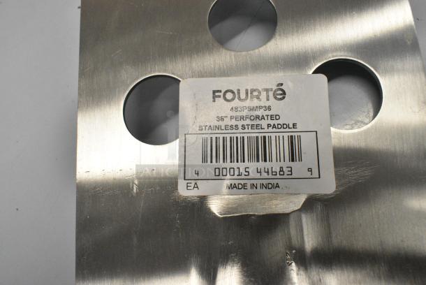 BRAND NEW SCRATCH AND DENT! Fourte 483PSMP36 36" Perforated Stainless Steel Paddle - Image 5 of 5