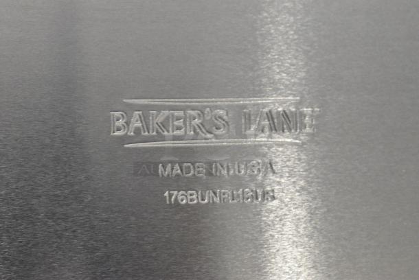 8 BRAND NEW SCRATCH AND DENT! Bakers Lane 176BUNFL16US USA Full Size Wire in Rim Aluminum Sheet Pan (16 Gauge, 18" x 26"). 8 Times Your Bid! - Image 4 of 5