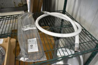 2 BRAND NEW SCRATCH AND DENT! Items Including Cres Cor 0811 074 Heater, U Shaped, 1000w, 120v and AllPoints 32-1310 5' x 1/2" ID Fryer Oil Filter Hose. 2 Times Your Bid!