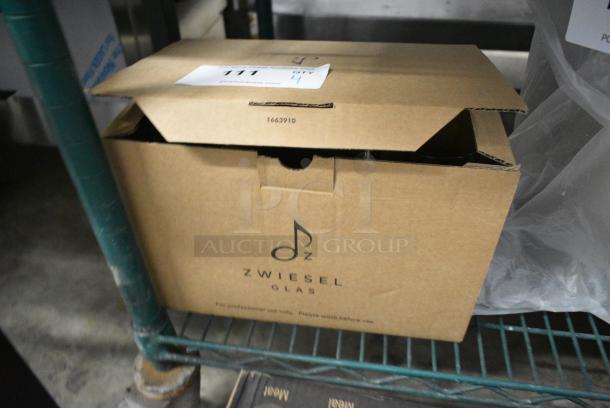 BRAND NEW SCRATCH AND DENT! Box of 4 Pure 112842 Stemmed Water Glasses. - Image 2 of 5