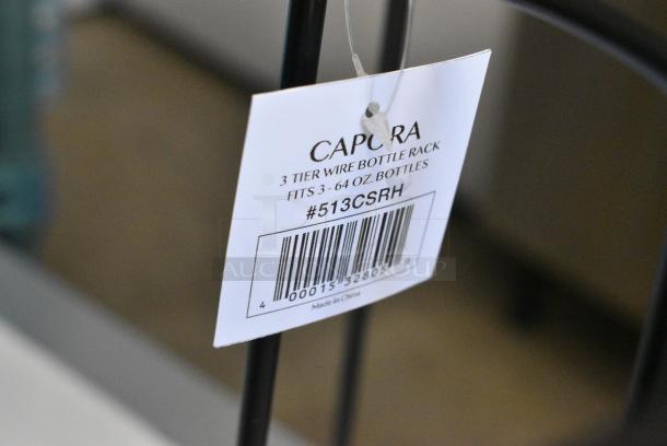 BRAND NEW SCRATCH AND DENT! Capora 513CSRH 3 Tier 64 oz. Flavoring Sauce Rack - Image 5 of 5