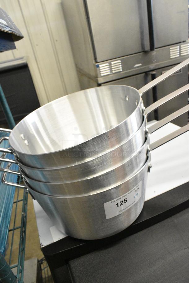 4 BRAND NEW SCRATCH AND DENT! Choice 471SAUC10QT 10 Qt. Tapered Aluminum Sauce Pan. 4 Times Your Bid! - Image 2 of 4