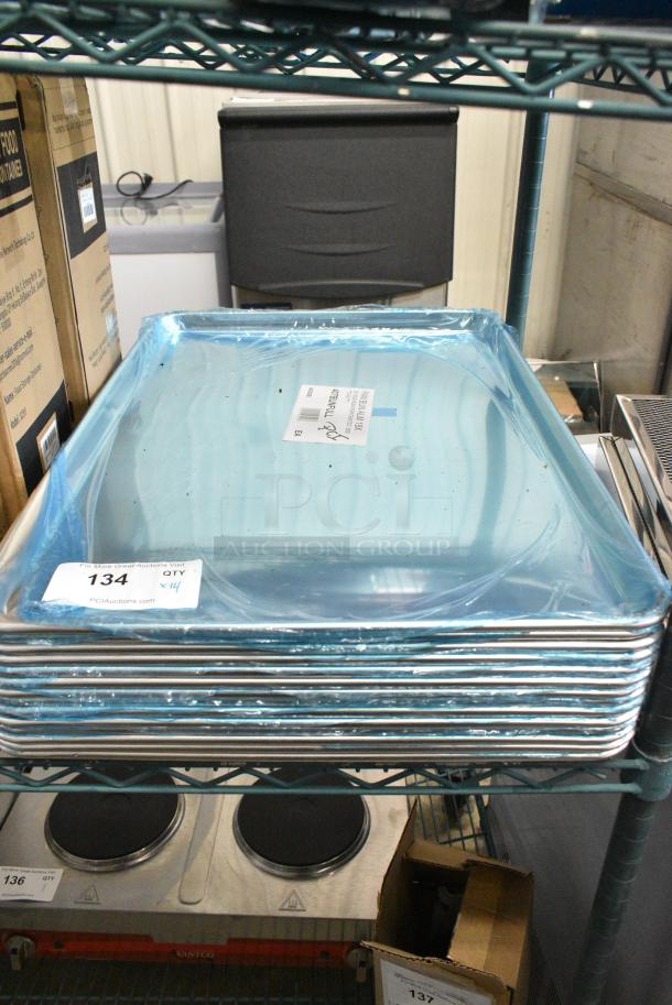 14 BRAND NEW SCRATCH AND DENT! Choice 407BUNFULL Full Size 18" x 26" 19 Gauge Wire in Rim Aluminum Bun Pan / Sheet Pan. 14 Times Your Bid! - Image 1 of 5