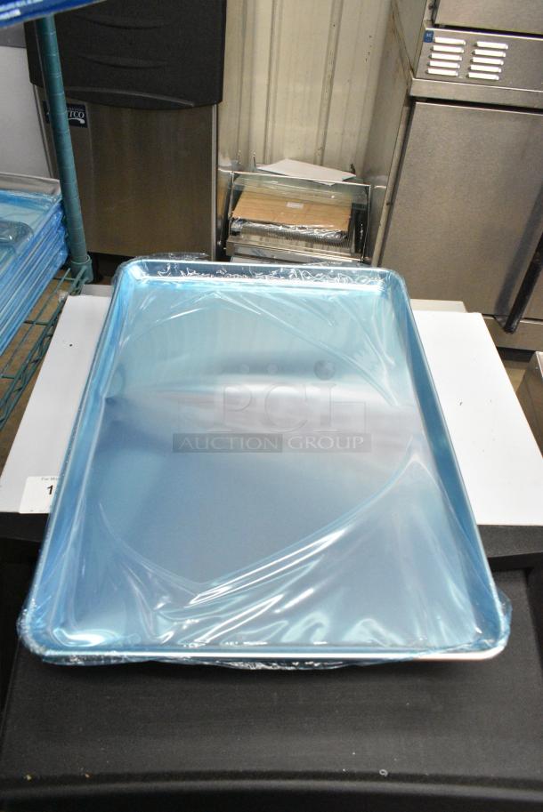 14 BRAND NEW SCRATCH AND DENT! Choice 407BUNFULL Full Size 18" x 26" 19 Gauge Wire in Rim Aluminum Bun Pan / Sheet Pan. 14 Times Your Bid! - Image 2 of 5