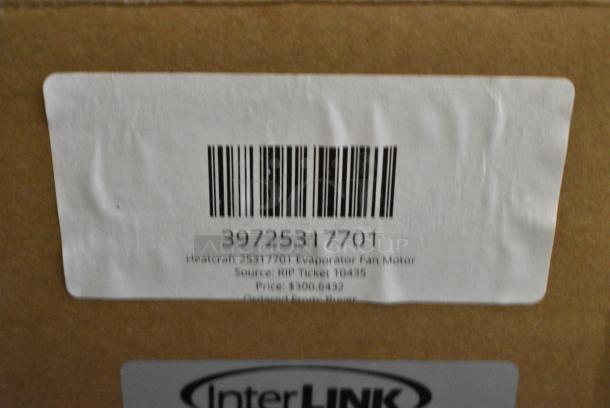 BRAND NEW SCRATCH AND DENT! InterLink F2208A4034B Heatcraft 25317701 Evaporator Fan Motor. 208/230 Volts, 1 Phase. - Image 6 of 6