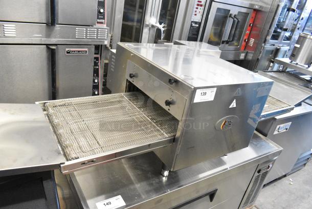 BRAND NEW SCRATCH AND DENT! Cooking Performance Group CPG 351ICOED Stainless Steel Commercial Countertop Electric Powered Conveyor Pizza Oven. 240 Volts, 3 Phase. - Image 1 of 10