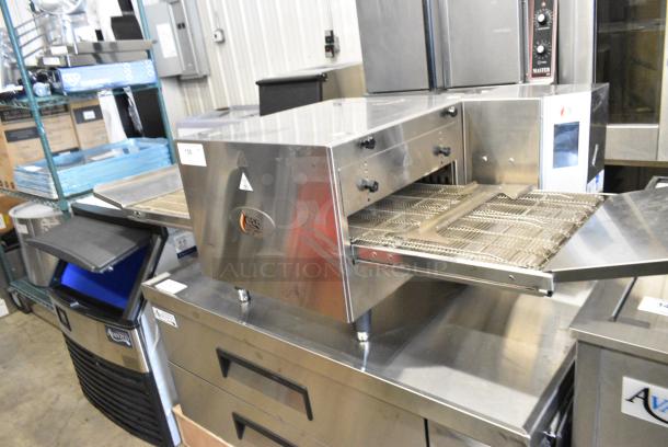 BRAND NEW SCRATCH AND DENT! Cooking Performance Group CPG 351ICOED Stainless Steel Commercial Countertop Electric Powered Conveyor Pizza Oven. 240 Volts, 3 Phase. - Image 3 of 10