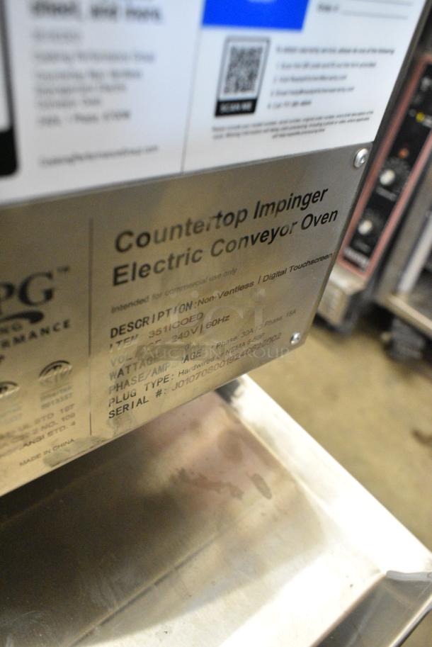 BRAND NEW SCRATCH AND DENT! Cooking Performance Group CPG 351ICOED Stainless Steel Commercial Countertop Electric Powered Conveyor Pizza Oven. 240 Volts, 3 Phase. - Image 10 of 10