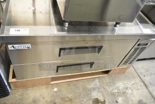 BRAND NEW SCRATCH AND DENT! 2024 Avantco 178CBE48HC CBE-48-HC Stainless Steel Commercial 48" 2 Drawer Refrigerated Chef Base. 115 Volts, 1 Phase. Cannot Test Due To Damaged Power Cord