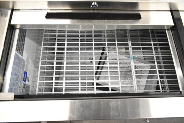 BRAND NEW SCRATCH AND DENT! 2024 Avantco 178GF50HCSGF50-HC-S 50" Stainless Steel Glass Froster / Plate Chiller. 115 Volts, 1 Phase. Tested and Does Not Power On - Image 4 of 7