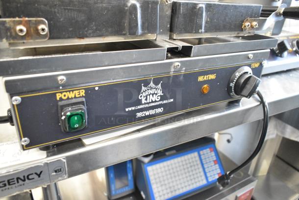 BRAND NEW SCRATCH AND DENT! 2023 Carnival King 382WBS180 WBS180 Brussels / Liege Style Belgian Waffle Maker. 120 Volts, 1 Phase. Tested and Powers On But Does Not Get Warm - Image 2 of 7