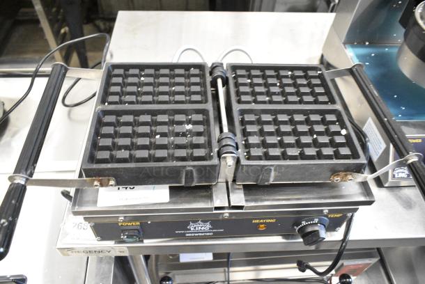 BRAND NEW SCRATCH AND DENT! 2023 Carnival King 382WBS180 WBS180 Brussels / Liege Style Belgian Waffle Maker. 120 Volts, 1 Phase. Tested and Powers On But Does Not Get Warm - Image 3 of 7