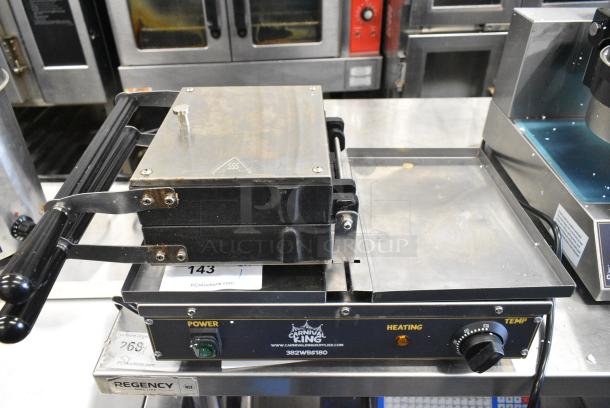 BRAND NEW SCRATCH AND DENT! 2023 Carnival King 382WBS180 WBS180 Brussels / Liege Style Belgian Waffle Maker. 120 Volts, 1 Phase. Tested and Powers On But Does Not Get Warm - Image 5 of 7