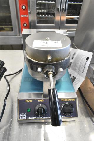 BRAND NEW SCRATCH AND DENT! 2024 Carnival King 382WBM13 WBM13 Non-Stick Belgian Waffle Maker with Timer. 120 Volts, 1 Phase. Tested and Working!