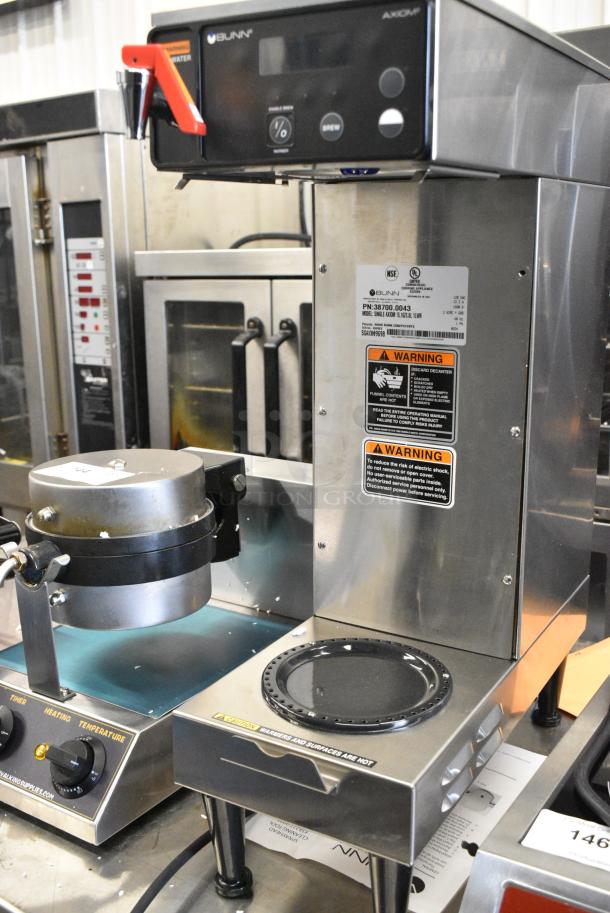 BRAND NEW SCRATCH AND DENT! 2024 Bunn SINGLE AXIOM 15 Stainless Steel 1 Gallon Coffee Brewer with Hot Water Dispenser. 120 Volts, 1 Phase. - Image 2 of 7