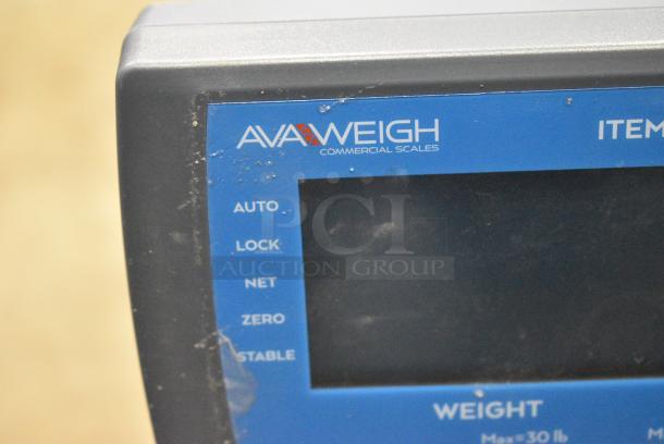 BRAND NEW SCRATCH AND DENT! AvaWeigh 334PCSP30T PCSP30T 30 lb. Digital WiFi Price Computing Scale with Thermal Label Printer and LCD Tower Display. 110-240 Volts, 1 Phase. Tested and Working! - Image 5 of 8