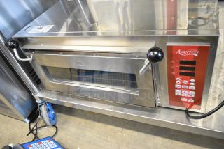 BRAND NEW SCRATCH AND DENT! Avantco 177DDPO18SA DPO-18-SA Single 18" Deck Countertop Pizza / Bakery Oven with Digital Controls. 120 Volts, 1 Phase. Tested and Working!