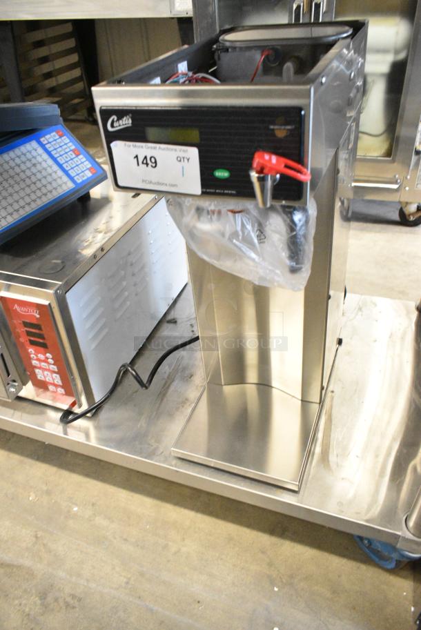 BRAND NEW SCRATCH AND DENT! Curtis D500GT12A000 Automatic Airpot Coffee Brewer with Digital Controls w/ Hot Water Dispenser and Metal Brew Basket. 120 Volts, 1 Phase. - Image 2 of 8