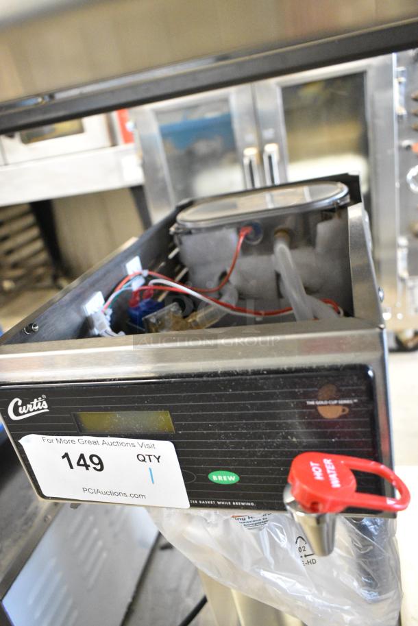 BRAND NEW SCRATCH AND DENT! Curtis D500GT12A000 Automatic Airpot Coffee Brewer with Digital Controls w/ Hot Water Dispenser and Metal Brew Basket. 120 Volts, 1 Phase. - Image 6 of 8