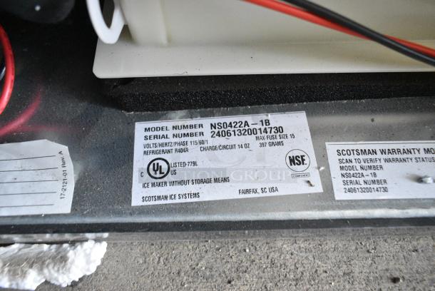 BRAND NEW SCRATCH AND DENT! 2024 Scotsman NS0422A-1B Prodigy Plus Series 22" Nugget Ice Machine - 420 lb. 115 Volts, 1 Phase. - Image 5 of 5