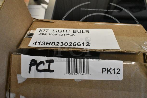 BRAND NEW SCRATCH AND DENT! Box of 12 413R023026612 Hatco R02.30.266.12 Coated Light Bulb - 250V, 40W - Image 5 of 5