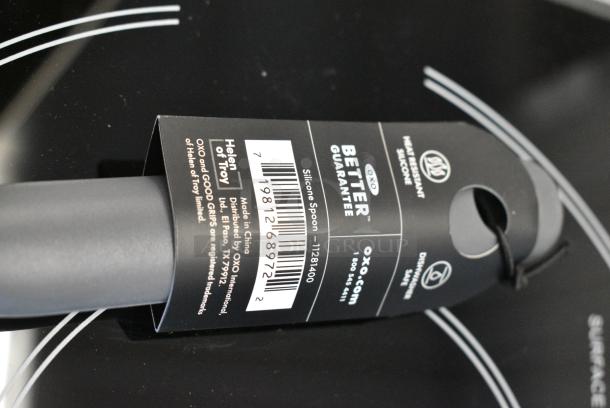 5 BRAND NEW SCRATCH AND DENT! Box of 6 OXO Good Grips 13" Solid High Heat Gray Silicone Spoon 11281400. 5 Times Your Bid! - Image 5 of 7