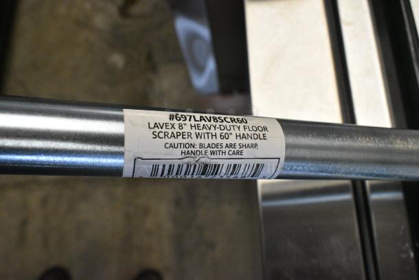 BRAND NEW SCRATCH AND DENT! 697LAV8SCR60 Lavex 8" Heavy-Duty Floor Scraper with 60" Handle - Image 5 of 5